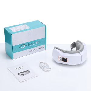 Hailicare | Foldable Eye Massager with Music Vibration Airbag Hot Compress - Relaxation Aid for Eye Strain Dry Eye Improve Sleep Quality