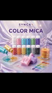 SYNCA Aurora Chameleon Pigment Mica Powder Set 10 Colors x 3g | Color Shifting Pearl Pigment for Resin Art Nails Paint & DIY Crafts