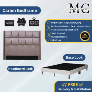 Mattress Concept Carlen Divan Bedframe Pet Friendly Fabric/Faux Leather/Fabric All Size Available