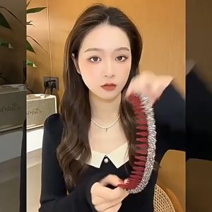 ALENADAY - Bando Sirkam Korea Wanita Dewasa Rambut Cantik Dilapisi Berlian Berkilau Mewah BND23