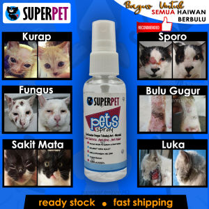 🔥SPRAY PET🔥 UBAT KURAP KUTU LUKA SPORO LUKA KUDIS GATAL BULU GUGUR NANO WATER UNTUK KUCING ANJING CAT DOG