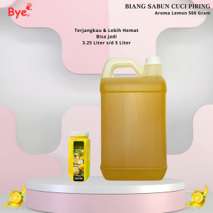 Bion Sabun Cuci Piring Lemon Aroma Gelap Keras 500gr – Anti Bakteri & Anti Bubur Bungkus Praktis