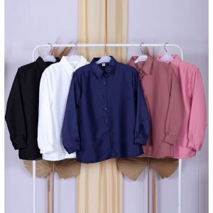 KEMEJA POLOS WANITA ATASAN WANITA BLOUSE WANITA MURAH KEKINIAN