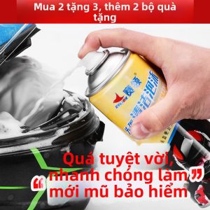 Bọt Làm Sạch Cho Lớp Lót Mũ Bảo Hiểm Và Găng Tay Loại Bỏ Vết Bẩn Diệt Khuẩn Khử Mùi Không Cần Nước