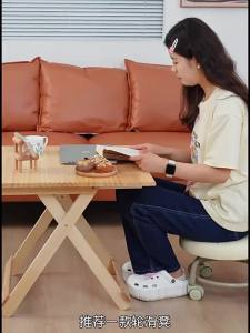 SAMEDREAM | Child Friendly Swivel Wheel Stool with Backrest Lazy Chair