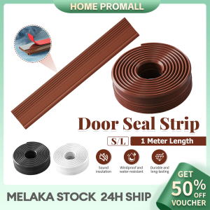 Door Draft Stopper Sealing Strip 1M Length Sound Proof Windproof Weather Strip Self-Adhesive Penutup Bawah Pintu 门底密封条