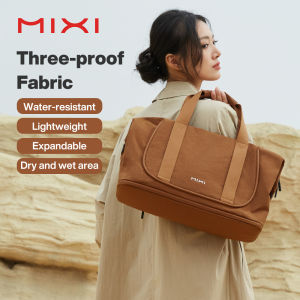 Mixi Travel Bags Women Large Size Capacity Sports Fitness Storage Bag Foldable Duffle Suit Bag For Shoulder Bag Handbag KM3020