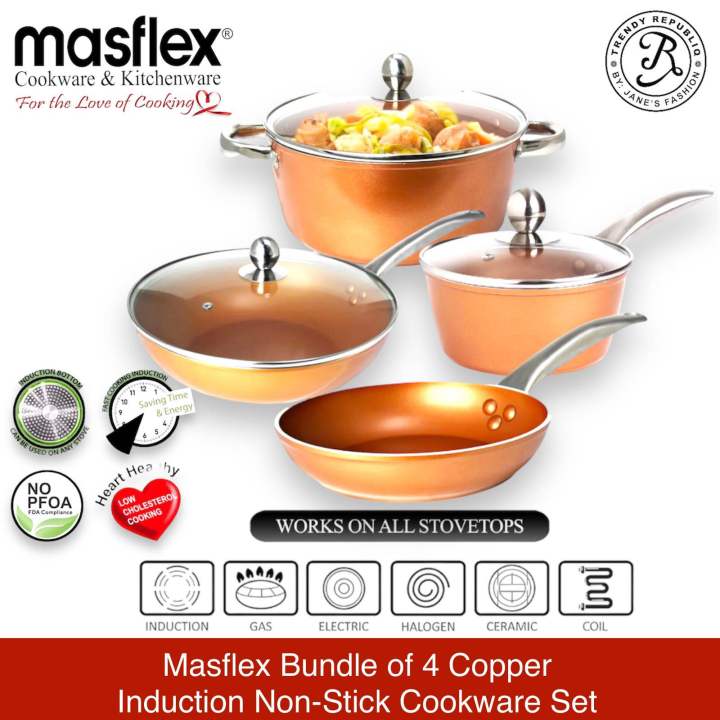 Masflex Original 7Piece Copper Induction Ready Non Stick