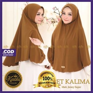 KARTIKA - HIjab Instan Syari 80x90cm By Kartika Hijab Pet Kalima Jersey Super