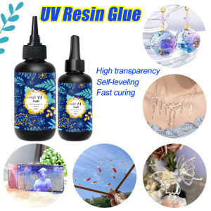 Hard UV Resin Glue Crystal Clear Ultraviolet Curing UV Resin Glue Crystal Clear Curing Epoxy Resin Jewelry