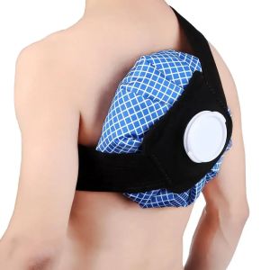 Gói Đá Lạnh Co Giãn Không Rò Rỉ Thoáng Khí Dùng Cho Chấn Thương Thể Thao Giảm Sưng Giảm Đau Túi Đá Lạnh Có Dây Đeo Đàn Hồi Cho Chứng Đau Đầu