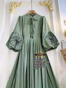 READY DRESS SHR// DRESS MOTIF KIPAS// BISA COD