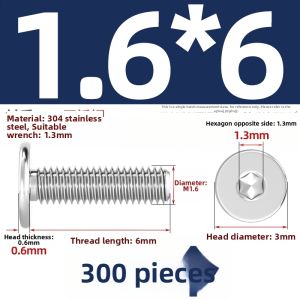 TIANZHUOJINSHU | Low Profile Flat Head Hex Screw