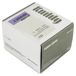 KUDDO Whiskey Cellar Premium Hand-Poured American Coffee 10g*12 Bags round And Full-bodied Medium Roast Instant Coffee