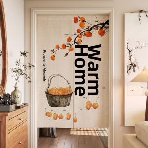 XILOUYUE | Chinese Style Gourd-shaped Cotton Linen Curtain
