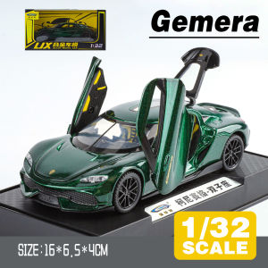 LEO 1:32 Koenigsegg Gemera Supercar Diecast Model Car Alloy Cars Toys Collection Gift For Kids Boy Girl