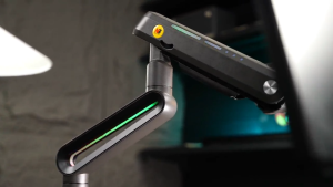 North Bayou Gaming Monitor Arm with RGB Lighting – Fits 32" to 60" Screens