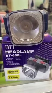 JUAL!!! Kiseki Senter Kepala BIT BT-688L Headlamp Hiking Super Bright Cahaya Putih 20W 20 Watt Cahaya Putih Tahan Hingga 6 Jam