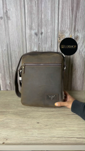 Rush Rider XL Size Cow Leather Sling Bag Men Shoulder Bag Cross Body Messenger