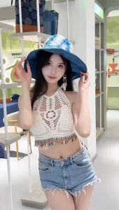 1 cái Phong Cách Bohemia đi biển xe tăng cho phụ nữ chạm khoét DệT Kim Thêu hoa áo ba lỗ