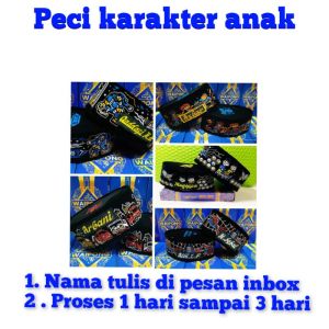 PECI ANAK LED KARAKTER GRATIS NAMA