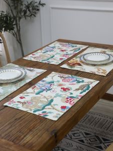 Japanese Style Cotton Linen Dining Mat Luxury Outdoor Heat Resistant Table Pad Western Dining Insulation Table Cloth Picnic Mat