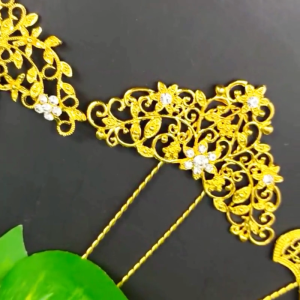 Cucuk Sanggul Tradisional Melayu Gold Silver Aksesori Rambut Pengantin Majlis Nikah Tunang Kahwin