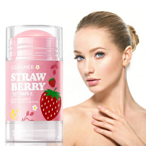 EELHOE | VC Face Firming Cream Stick Smoothing Wrinkle Strawberry Neck Facial Cream Moisturizing Whitening Brightening Skin Deep Absorpti