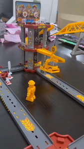 Construction Playland Toy Set Kids Car Crane Track Tower Building Model Set Educational DIY Assembly Engineering Playset STEM Learning Toy Gift Present for Boys Girls Birthday Christmas Fun Interactive Creative Building Blocks Toy Set for Kids SG Stock