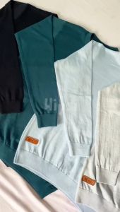 Sweater Rajut Polos Pria Wanita Kualitas Premium 100% Katun | Jovial | Hipsi