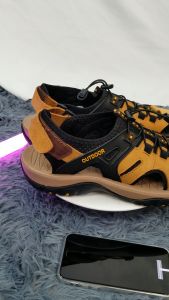 sandals for men Mens Genuine Leather Sandals Outdoor Summer Beach Shoes