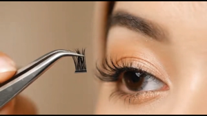 NAURA 10 baris beberapa bulu mata palsu LEM