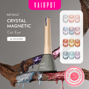 [Vainpot-SG] MR NAIL Crystal Magnetic Cat Eye Series UV Gel Nail Polish - 14ml