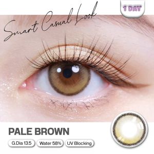 [FLASH SALE ชิ้นที่สอง 1 บาท!] 30ชิ้น LEILA  เลย์ล่า คอนแทคเลนส์ รายวัน PALE BROWN