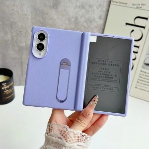 Ốp Lưng Samsung Galaxy Z Fold 8 ZFold8 Có Giá Đỡ Xoay 360 Độ Chất Liệu Da PU Kèm Miếng Dán Bảo Vệ Màn Hình Và Bảo Vệ Bản Lề