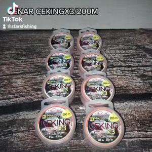 Micro PE Tali pancing Senar Pancing Micro PE CEKING HS x3 by Relix Nusantara Warna Orange