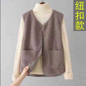 Áo Khoác Ngoài Lông Cừu Mùa Xuân Thu Cho Nữ Áo Len Cardigan Dáng Rộng Cổ Tròn Chất Liệu Polyester Pha Cotton