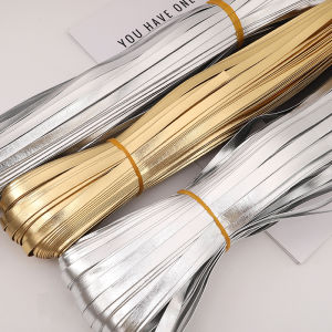 5M PU Bright Leather Edging Strip Gold Silver DIY Sewing Accessories Material Thin Leather for Home Fabric Clothing Bags Curtains Sofa Pillow