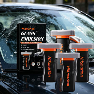 Handheld Glass Emulsion Oil Film Remover Erase Oil Film Smudge Improve Vision Clarity Hydrophobic Windshield Cleaning Brush 100g