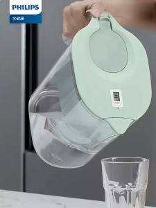 Filter air rumah tangga portabel berkapasitas besar kendi pemurni air tangki penyaring air karbon aktif kendi air minum kendi penyaring air