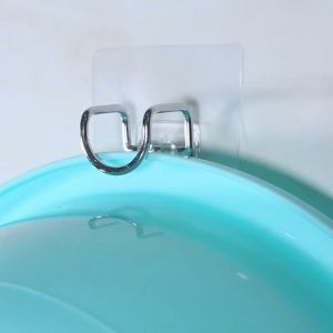 Móc treo đồ gắn tường móc dán tường chịu lực inox treo thau rổ đồ dùng nhà bếp Bee Boy