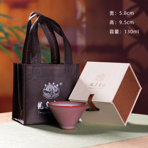 ถ้วยชาดินสอ Longquan ถ้วยชาหญิงสาวแบบส่วนบุคคล ชุดเครื่องดื่มชาแบบใช้งานในบ้าน ถ้วยชาดินสอแบบใช้แล้วล้างได้ ถ้วยดินเผาแบบใช้แล้วล้างได้