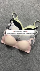 BR037 BH Bra motif garis lurus Push Up Style Senam Zumba Yoga Pakaian Dalam Wanita