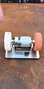 Máy Mài Điện Nhỏ Gọn 2 Bánh Xe 7 Tốc Độ Điều Chỉnh Máy Mài Để Bàn Dùng Cho Kim Loại Đồ Trang Sức Máy Mài Bàn