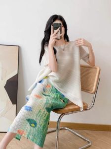 Ice Silk Gradient Tie-Dyed Skirt Womens Summer Thin Colorful Flora Seaside Vacation One-Piece Dopamine Skirt