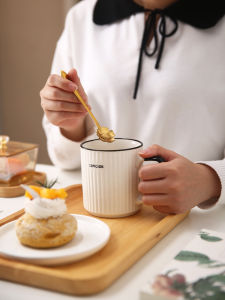 Mug Ceramic Cup Boys and Girls Summer Couple Drinking Cups Household Office Coffee Cup Tea Cup Good-looking