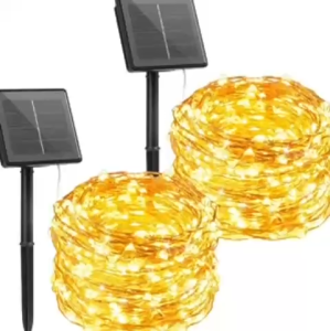 Solar String Lights for 7M 50LED 12M 100LED 22M 200LED 32M 300LED Outdoor Solar Fairy Lights Solar Copper Wire String light 8 Modes Balcony Lights for Patio Christmas Party Decor