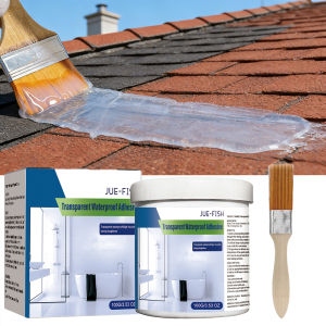 Transparent Waterproof Coating Glue 100g - Leak Repair Sealant for Bathroom Roof Tiles Fast Drying Flexible Clear Paint for Home