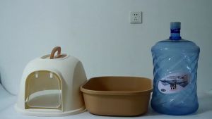 Pet World Cat Litter Box with Scoop Cat Toilet / Cat Litter Pan / Jumbo Litter Box / Tandas Kucing