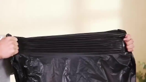 100PCS PE Trash bag Thickened Garbage bag Black (Small/Medium/Large/XL/XXL) And Enlarged Garbage Bag Tear-proof